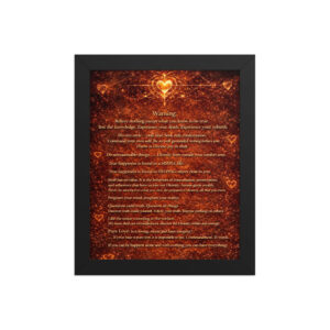 Warning Framed poster
